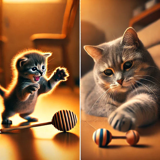 How Kitten Play Differs from Adult Cat Play