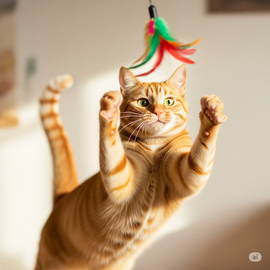 What are some fun toys for my cat to play with?