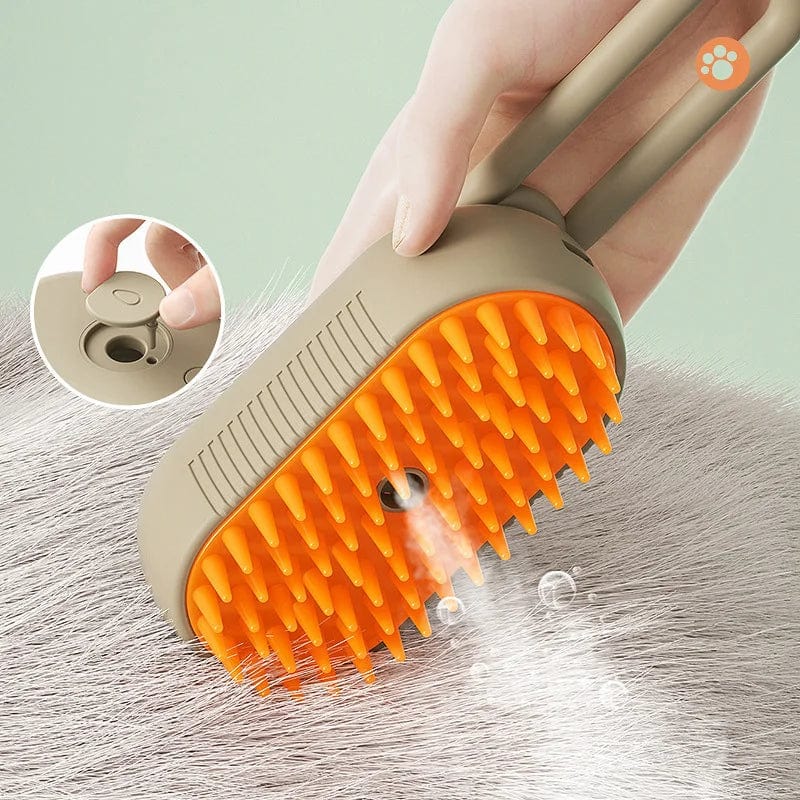 3-in-1 cat water brush for grooming and massaging
