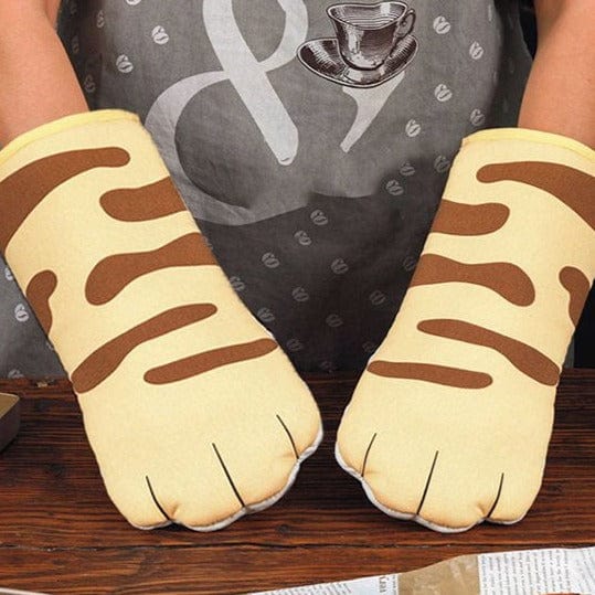 Cat Paw Oven Mitts  Heat Resistant Kitchen Gloves for Grilling