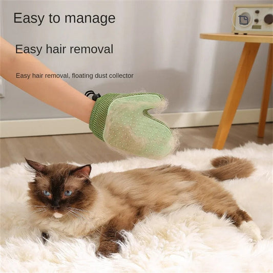 Best 2-in-1 cat grooming glove for shedding