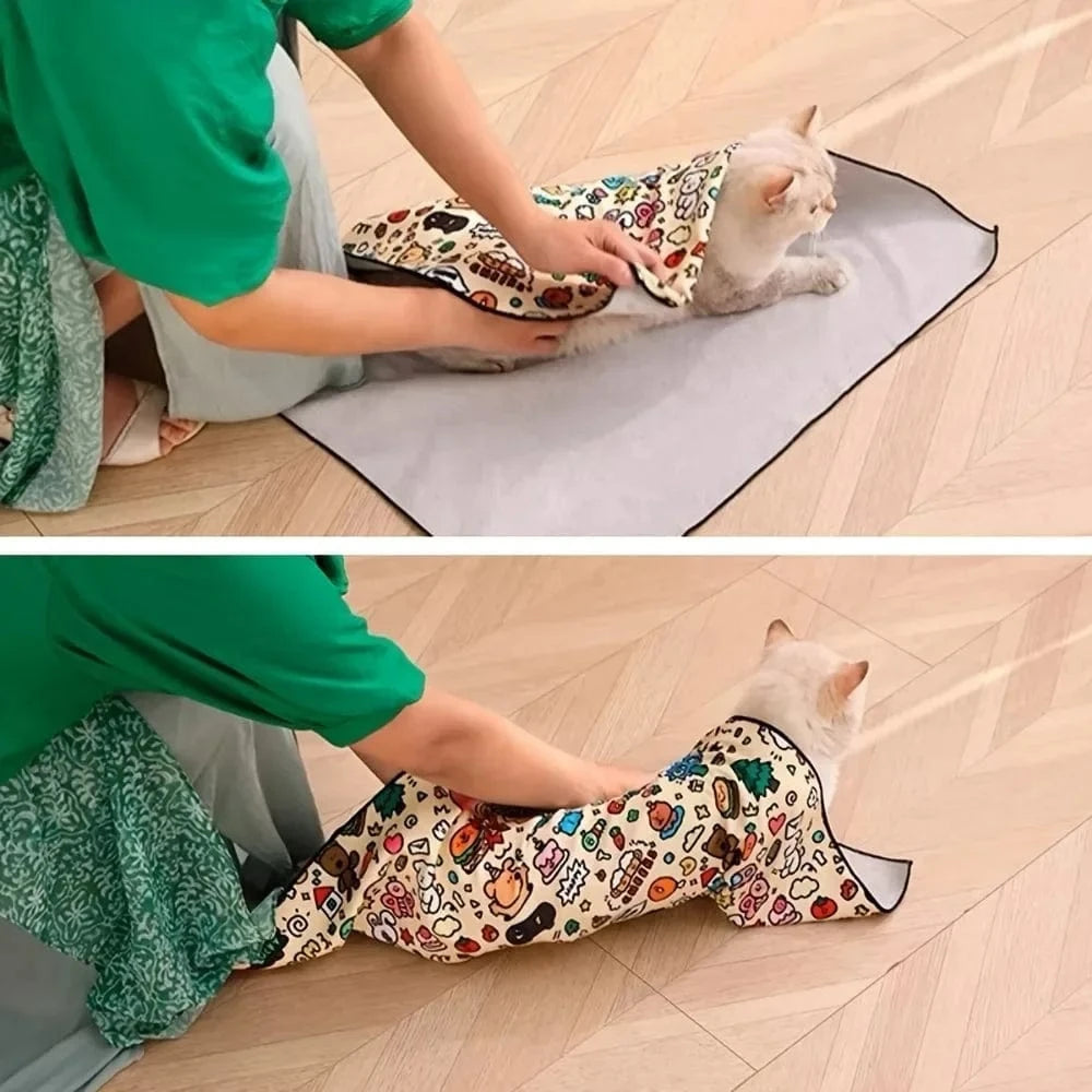 Best safety blanket for wiggly or aggressive cats