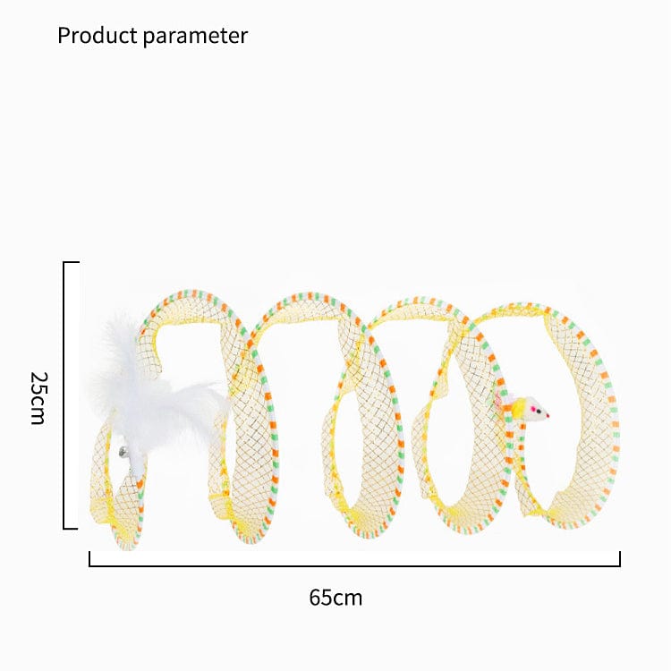 Interactive open-style cat tunnel toy