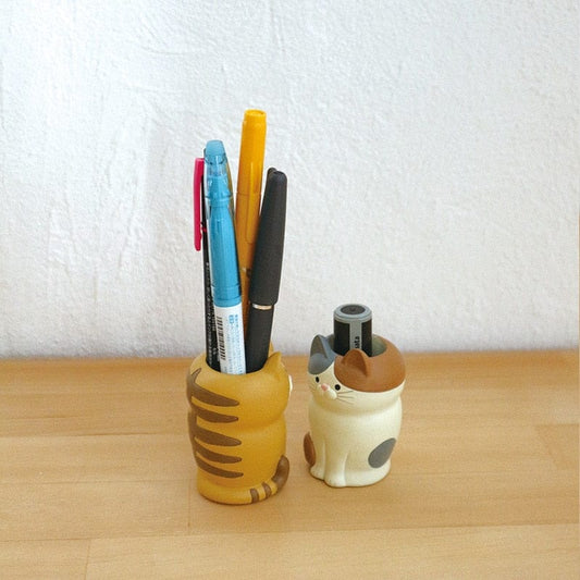 Cat-Shaped Office Organizer – Compact Holder for Paper Clips, Pins, and Stationery