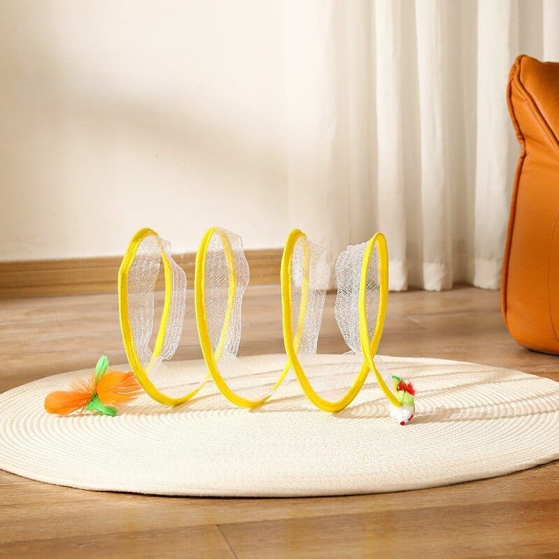 Open-ended fun cat tunnel for pets