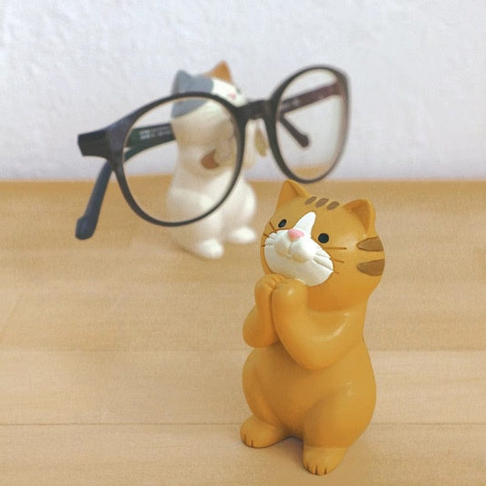 Cute Cat Desk Organizer for Office Supplies – Holds Clips, Pins, Erasers & More