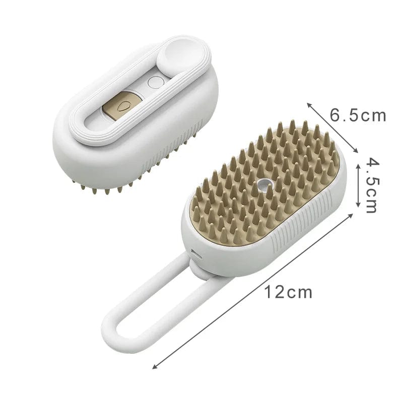Easy-clean cat water brush for removing loose hair