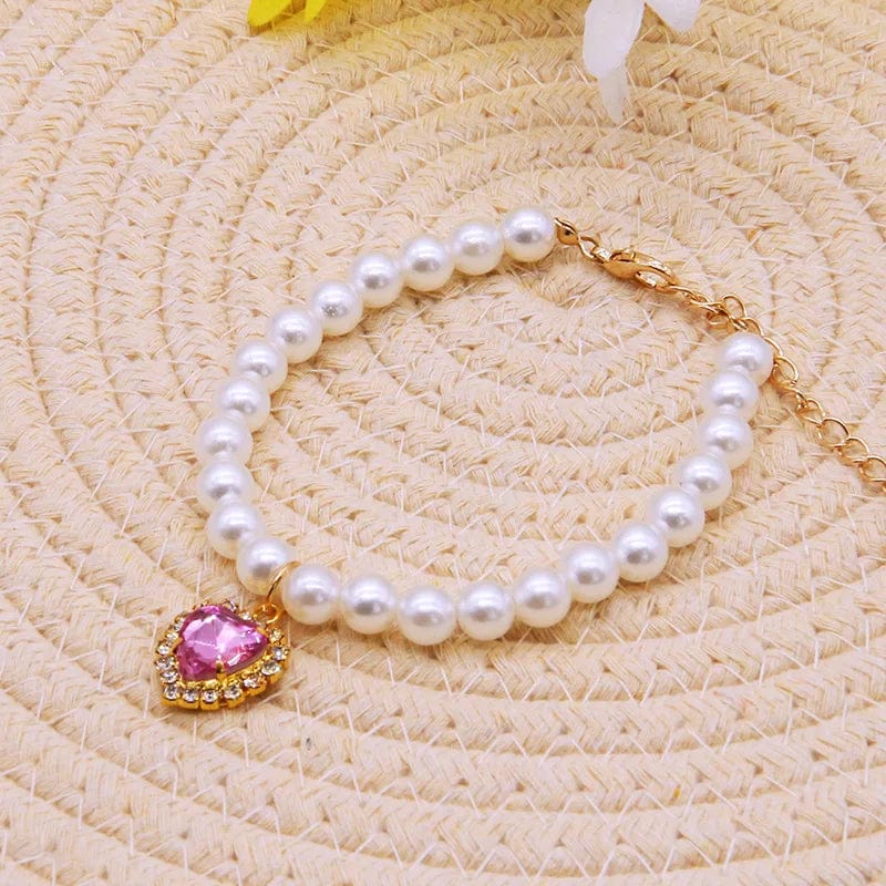 Elegant pearl cat collar necklace for special occasions