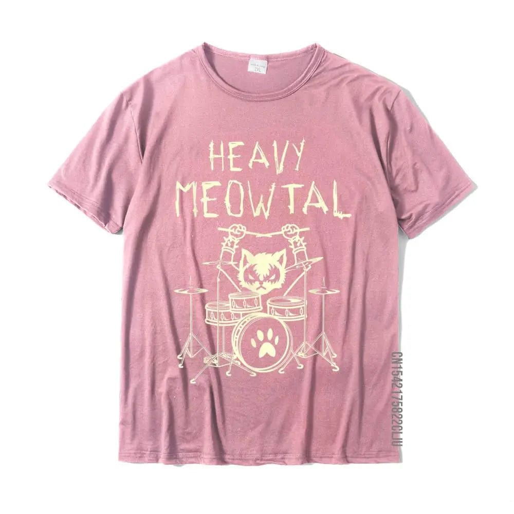 Heavy Meowtal Cat Metal Unisex T-Shirt eco-friendly design
