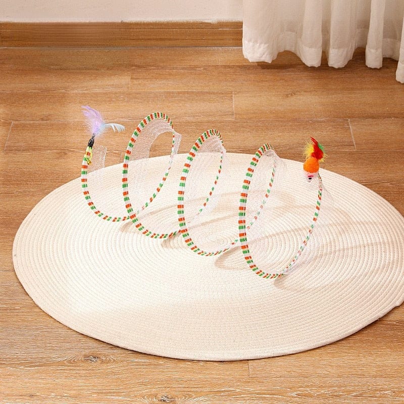 Cat tunnel with open structure for fun
