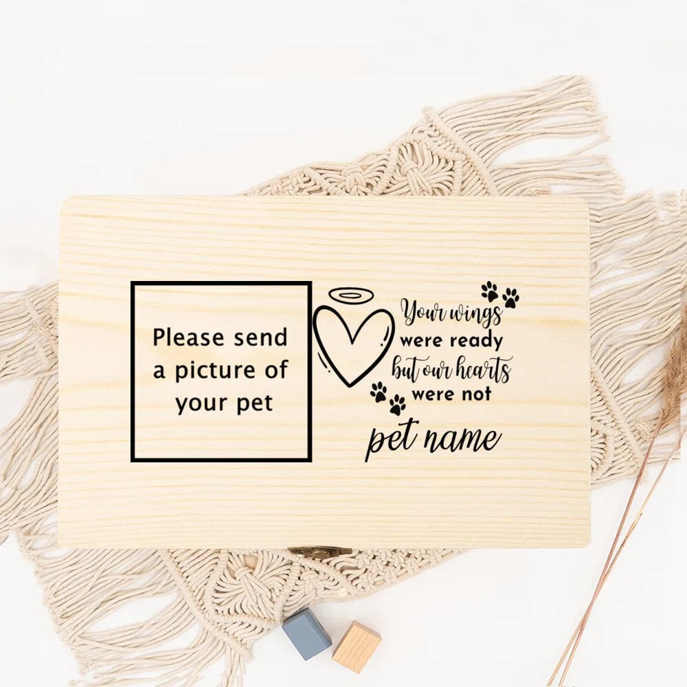 Personalized cat bereavement gift box with photo plaque