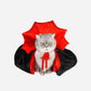 Halloween cat cape with vampire flair