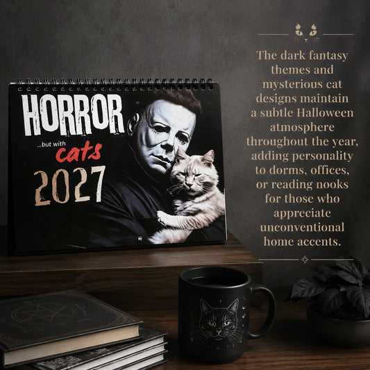 2027 Spooky Horror Cat Calendar