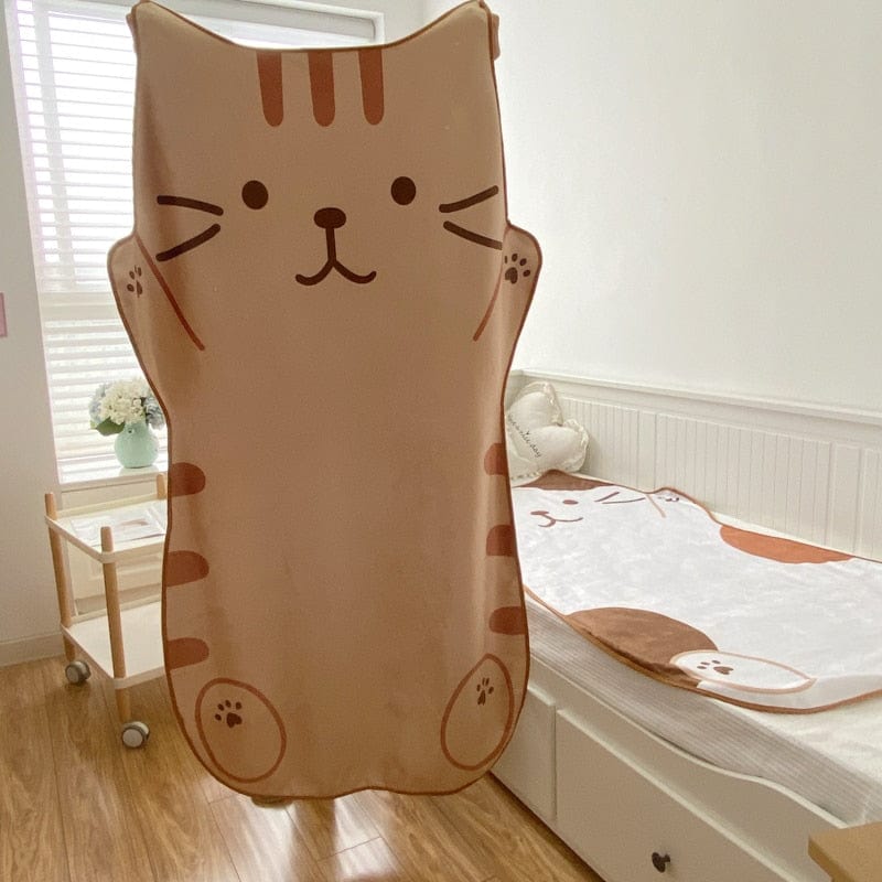 Flannel cat blanket perfect for one