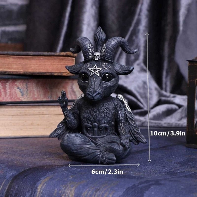 Enchanted cat gnome figurines for outdoor decor