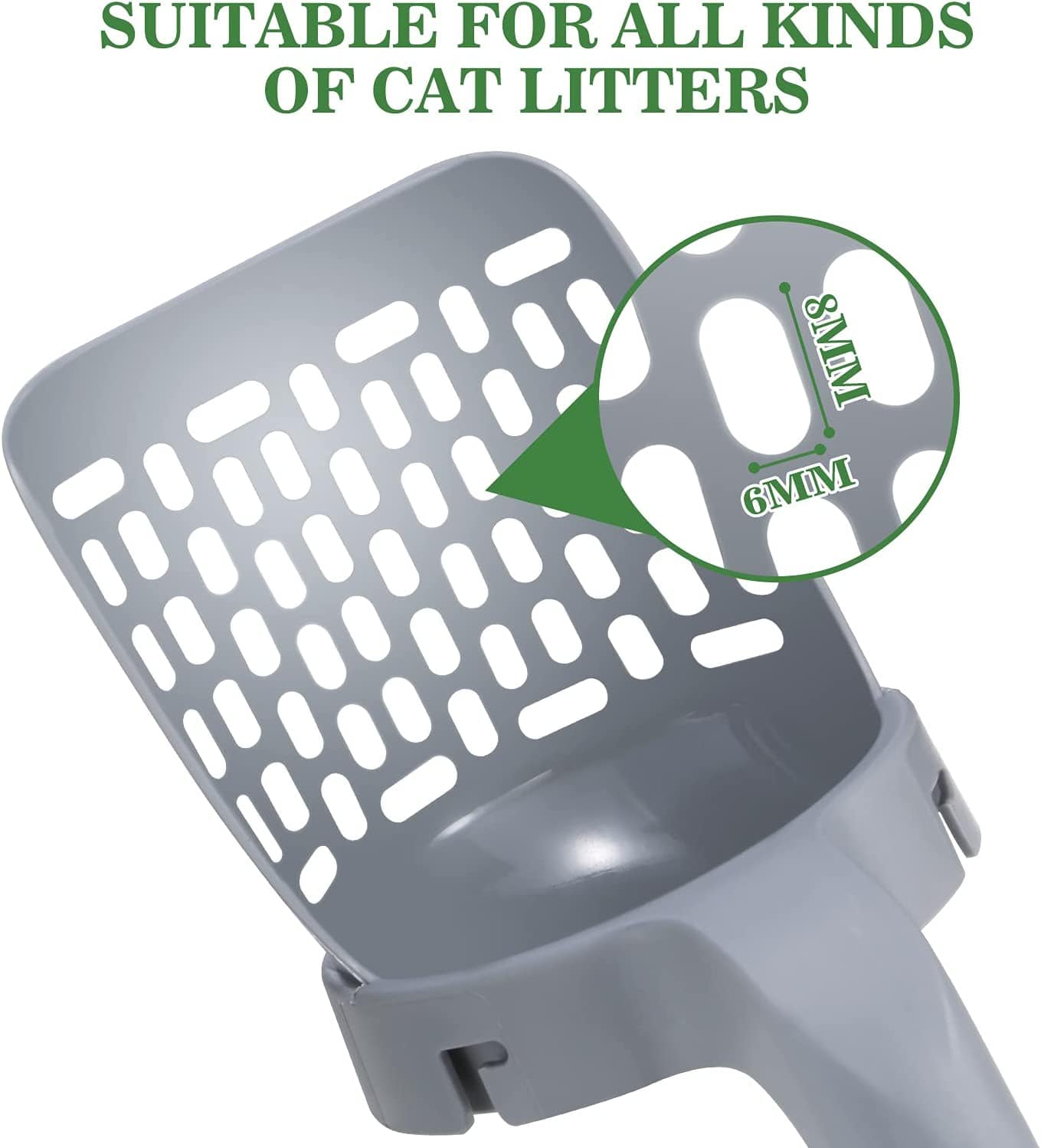 Innovative self-cleaning cat litter scoop