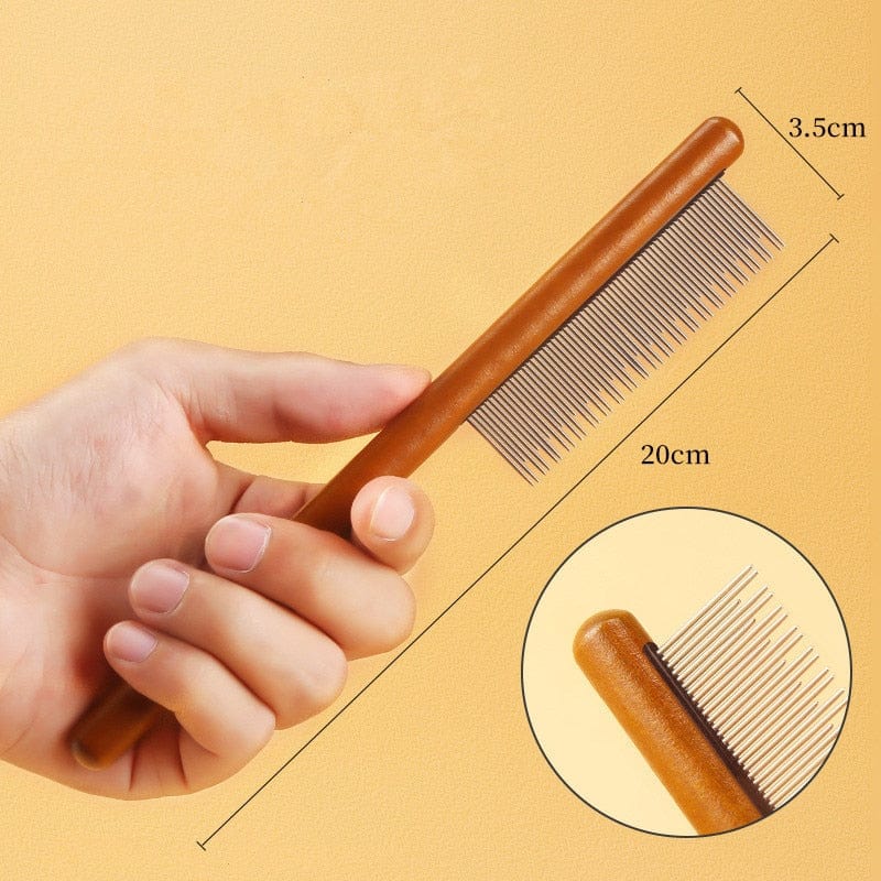 Cat comb made of wood