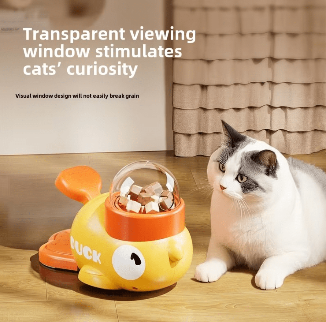 Cute Interactive Cat Treat Feeder