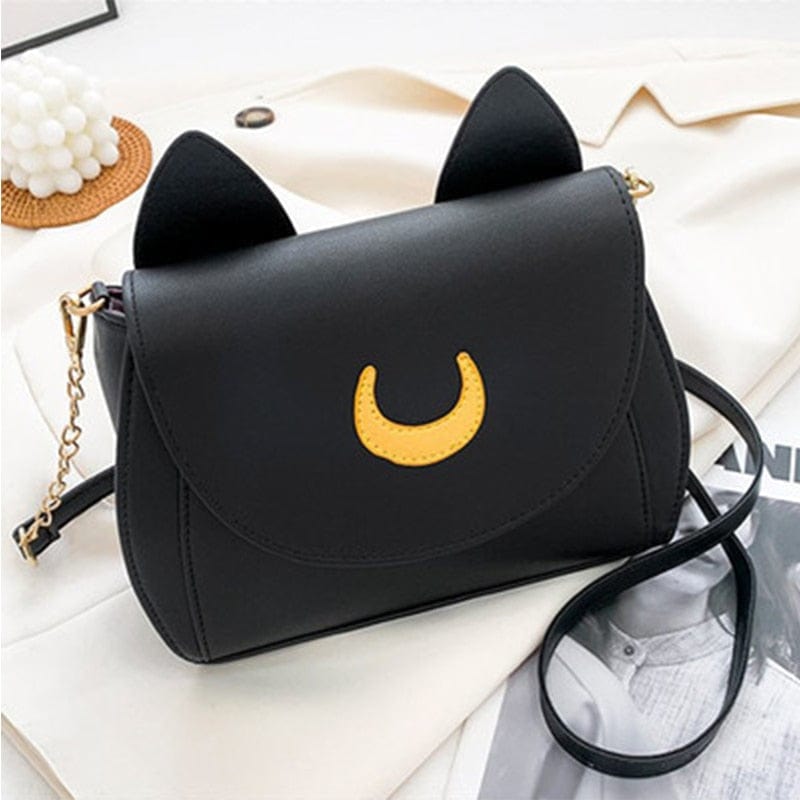 Small PU leather Sailor Moon formal cross-body bag