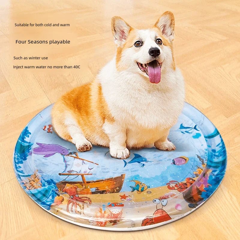 Summer pet water bed to keep cats cool and entertained