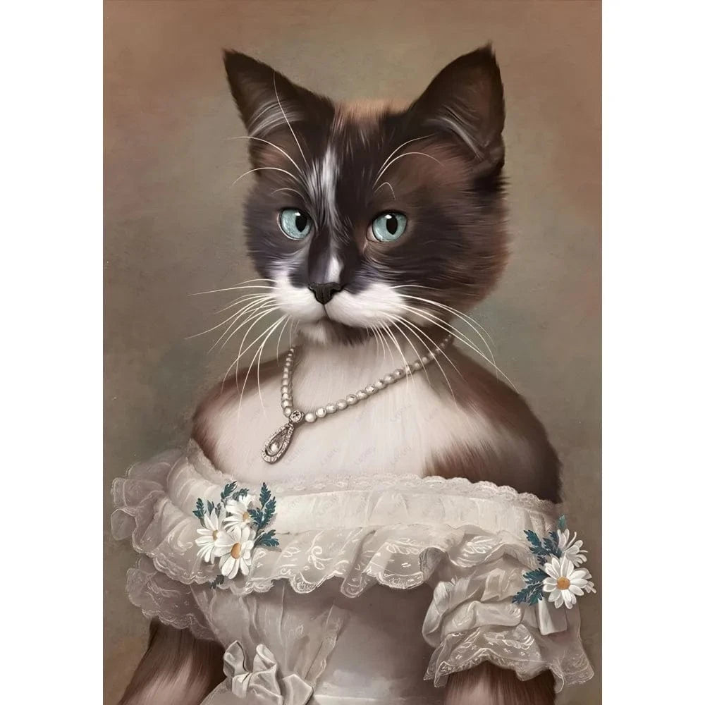 Top-quality royal cat posters for versatile spaces