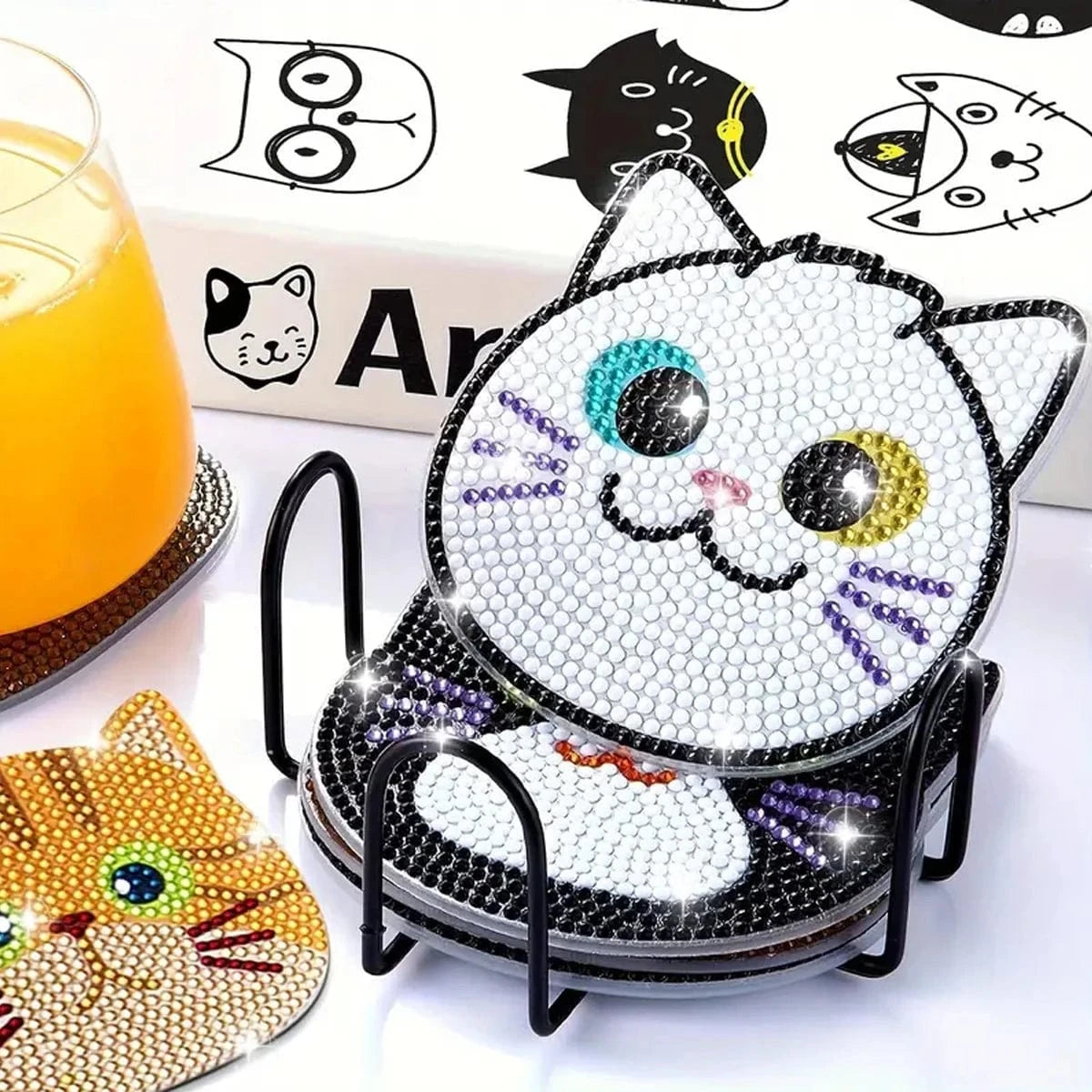 Unique Gift Ideas with Diamond Cat Coasters