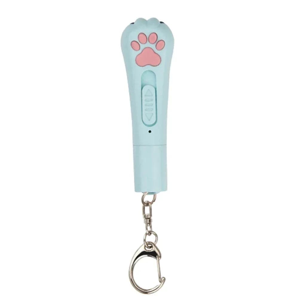 Versatile laser cat toy keychain with adjustable brightness settings