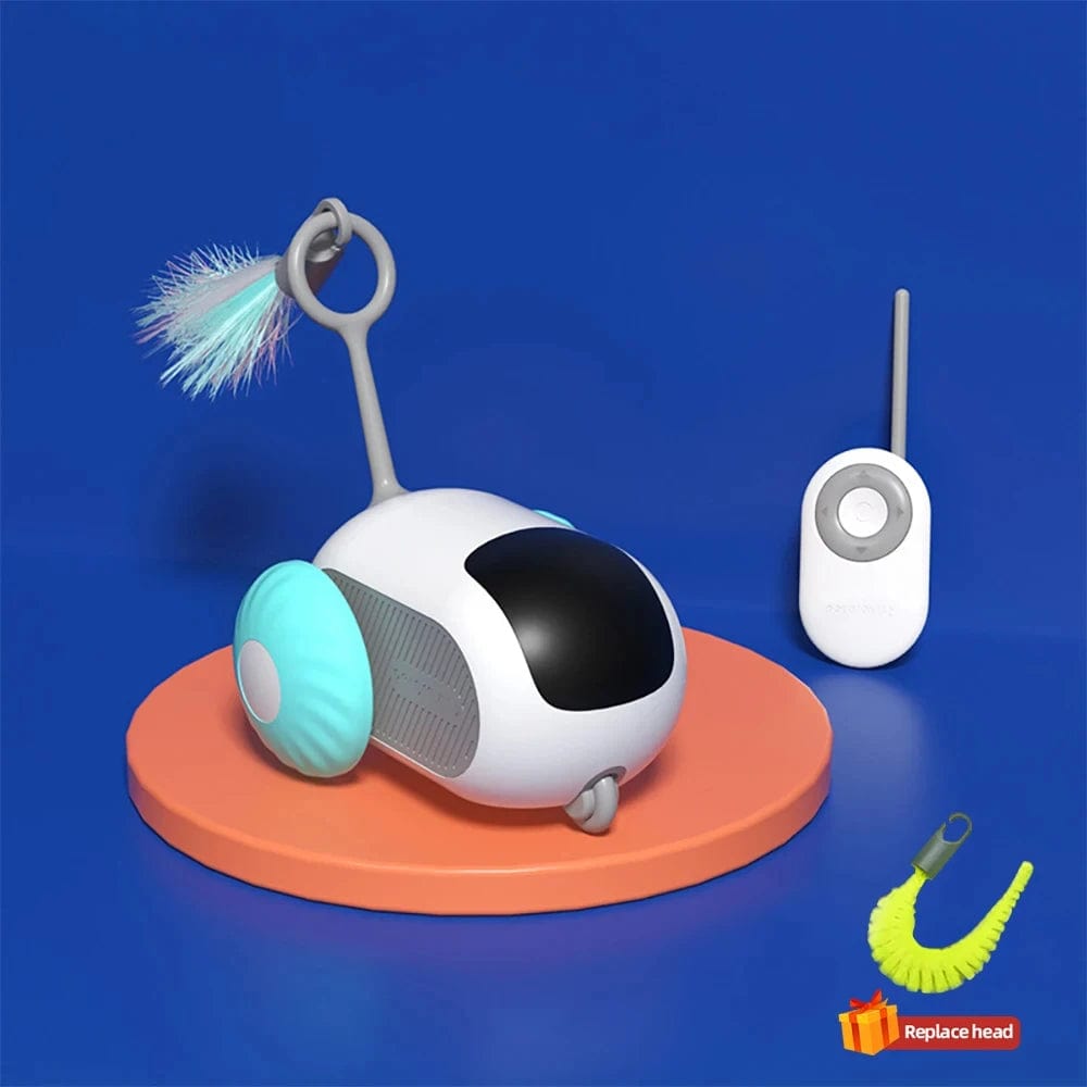 long battery life cat toy car with Type-C charging