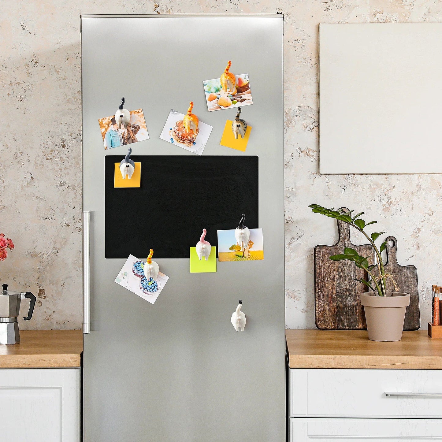 realistic cat butt magnets for fridge and lockers
