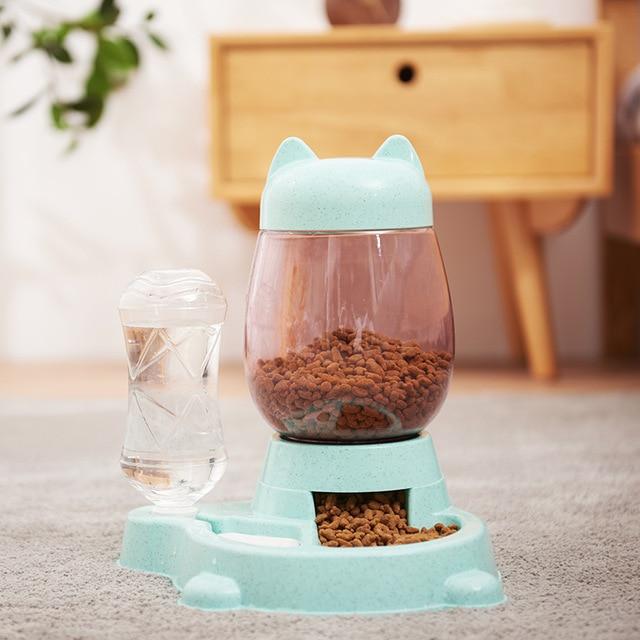 cat food dispenser, best cat feeder food bowl puppy automatic