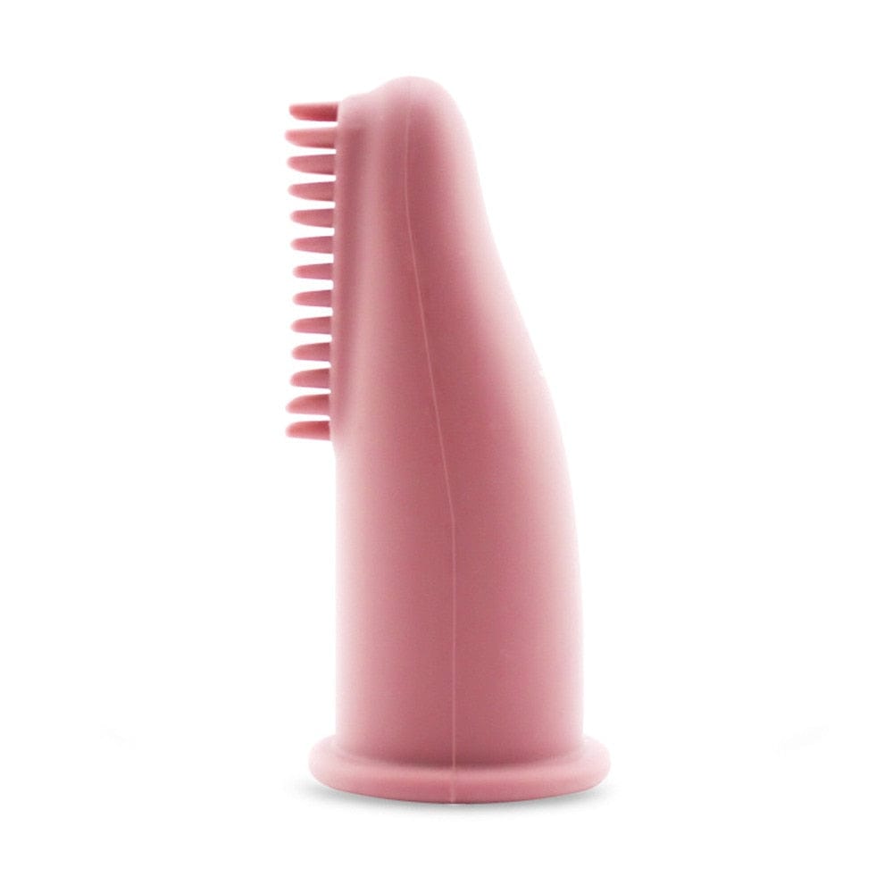Nontoxic finger toothbrush for feline dental care