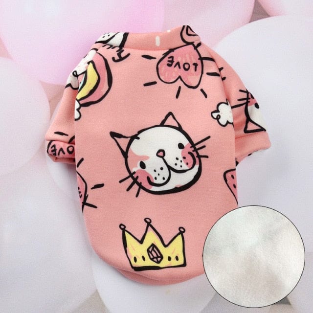 Warm and soft cat suit sphynx clothes for cats