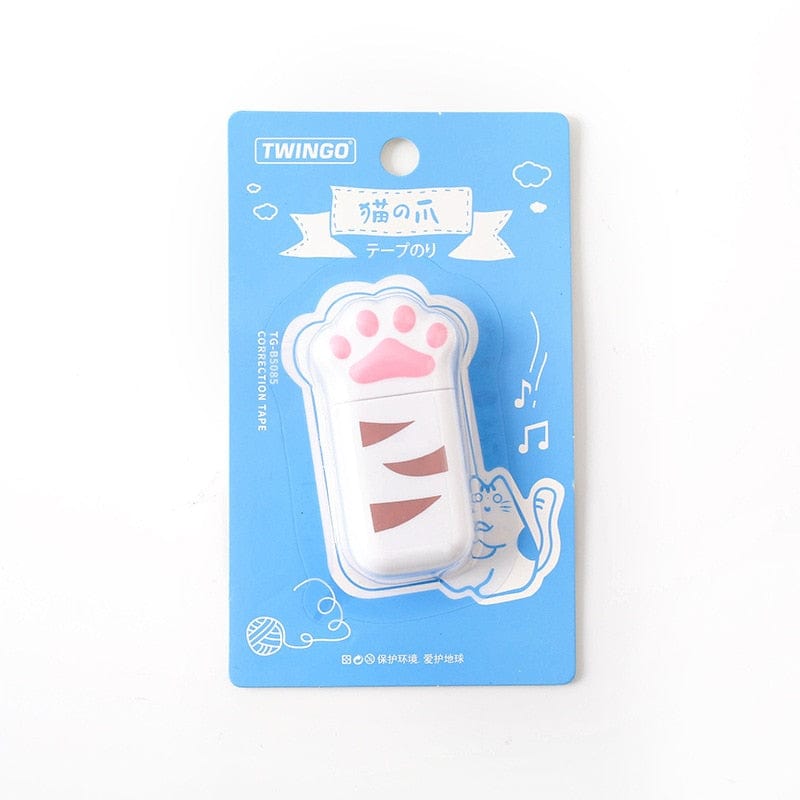 Cat-shaped correction tape dispenser kawaii tape correction