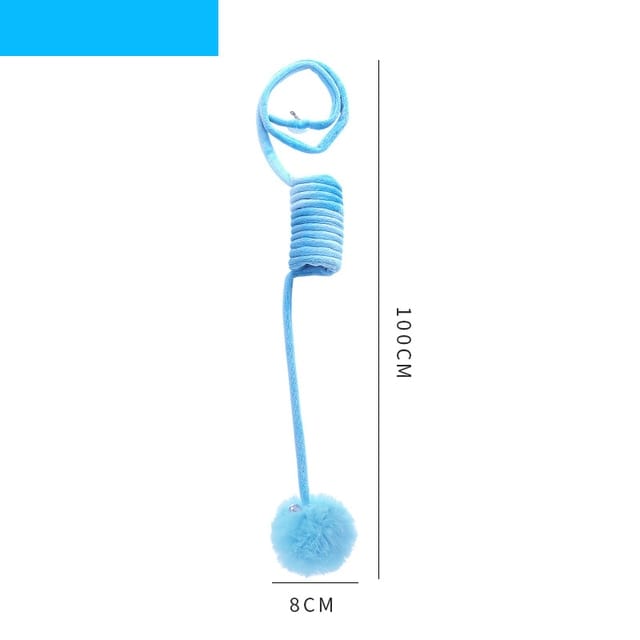 Spring-shaped wool toy for cats automated cat toy