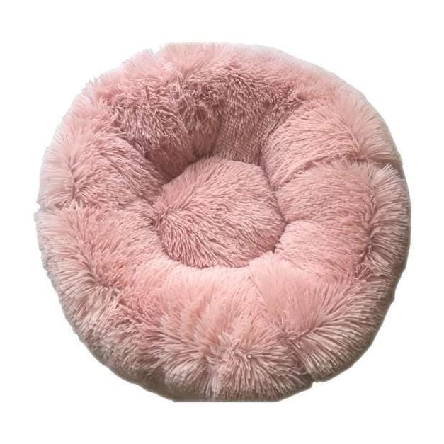 Round Plush Pet Cat Bed House Soft Cats Bed