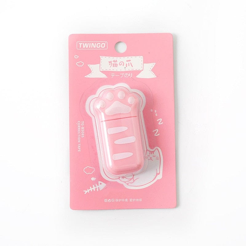 Cat pattern correction tape kawaii tape correction