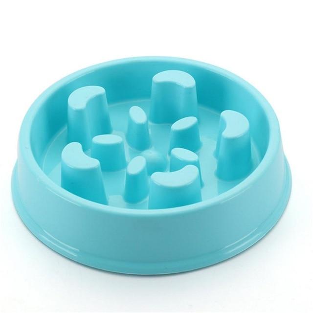 elevated slow feeder cat bowl