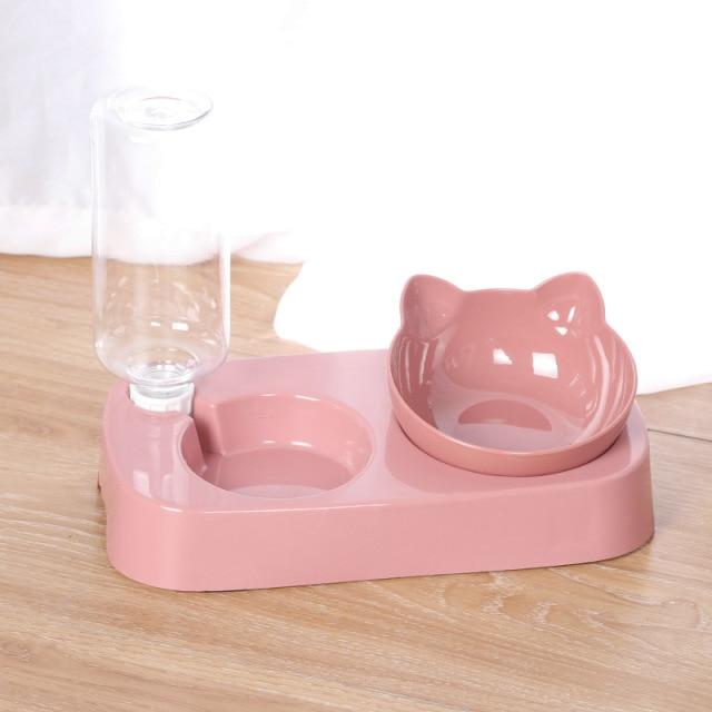 Water and Food Bowls Cat, Cat Dog Tilted Water and Food Bowl Cat Feeding Bowls bowl cat automatic feed water