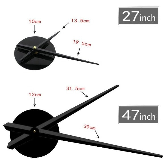 Wall Clock Frameless Rocker Silhouette creative cute cat wall clock