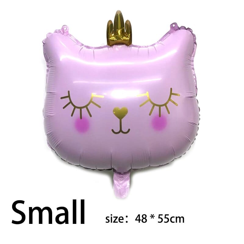 Cute cat birthday party balloons