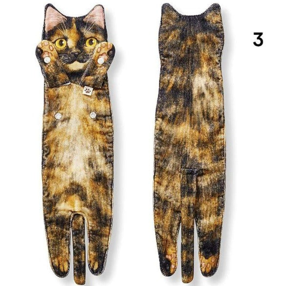 Heavy Cotton Cat Bath Towel cats towel