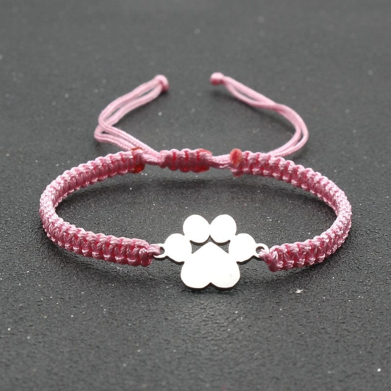 Handmade cat paw friendship bracelets for animal enthusiasts