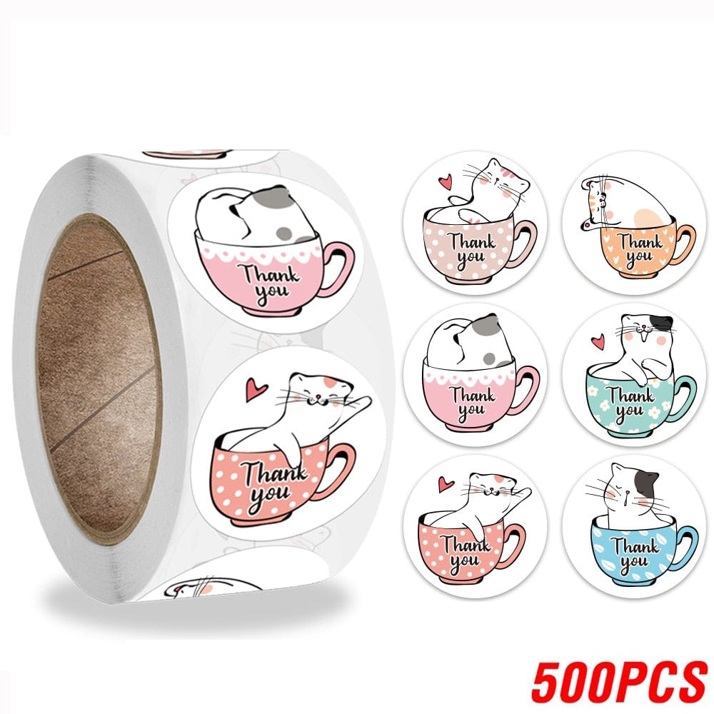 Unique Cat Thank You Stickers stationery stickers cats cat thank you images