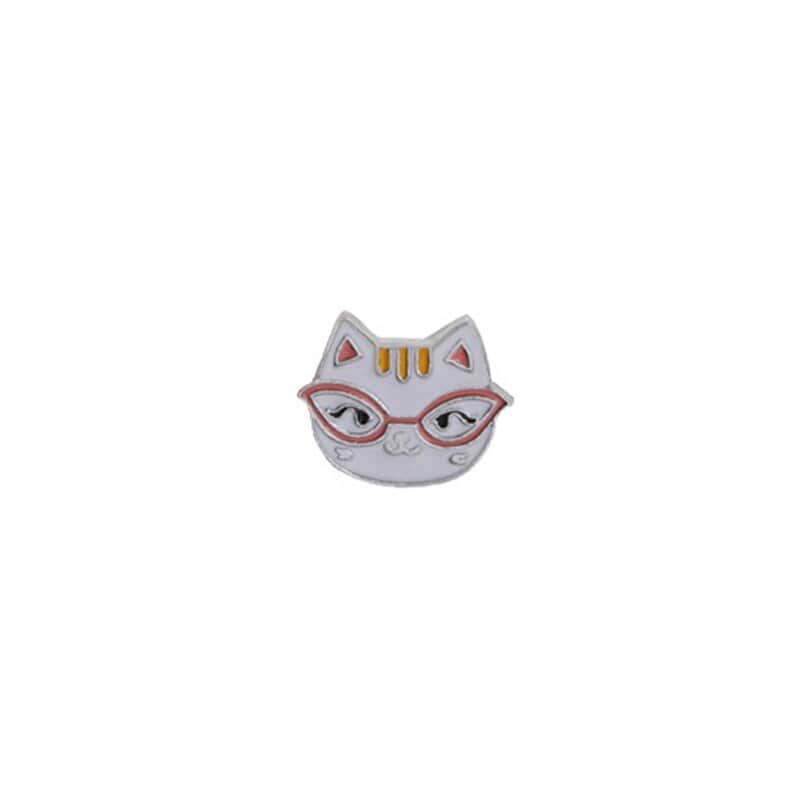 Chic cat-inspired brooch gifts brooch cat white