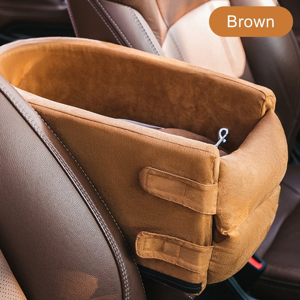 Armrest-equipped cat car carrier for convenient transport