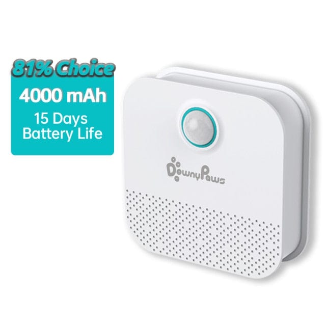 Litter box purifier with odor sensing self cleaning litter
