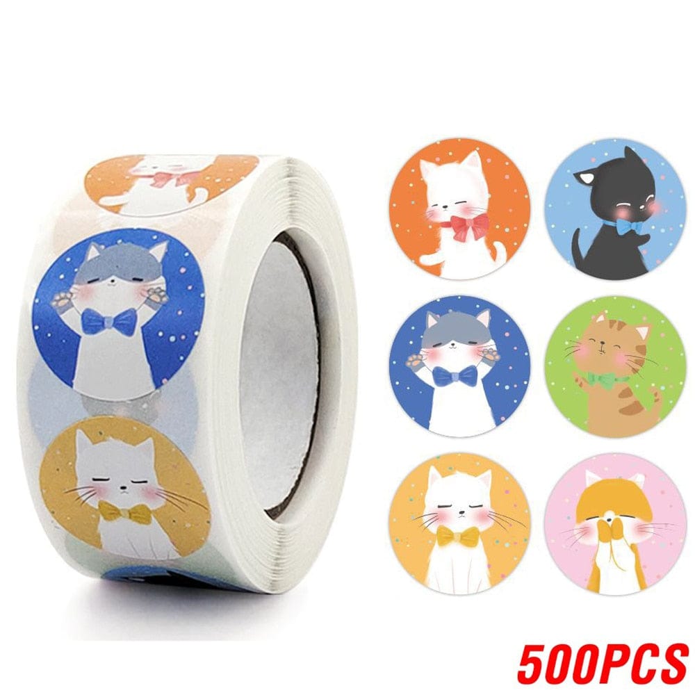 Custom Cat Thank You Stickers