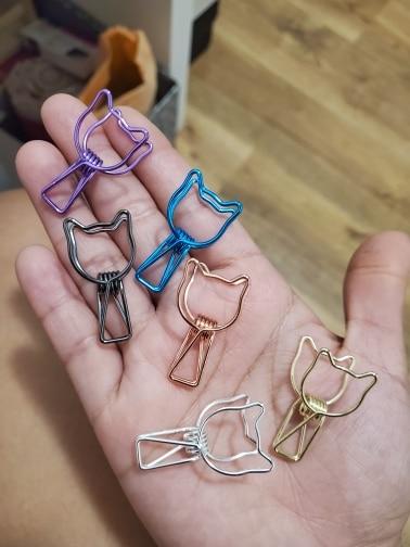 6PCs metal binder clip set paper clips and metal