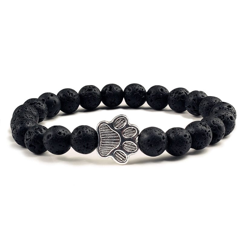 Stone paw print charm accessory