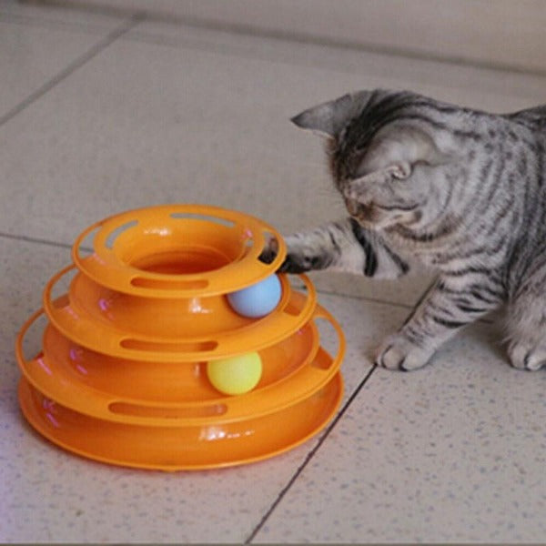 best kitten play disc toys  Top Quality Funny Cat Pet Toy Cat Toys Intelligence Triple Play Disc Cat Toy Balls Ball Toys Pets